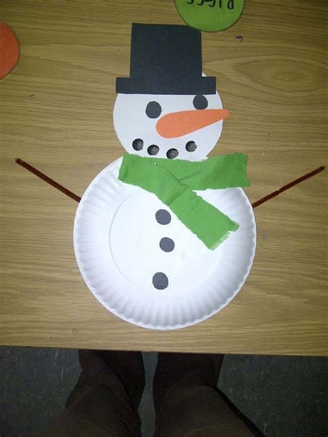 Paper Plate Snowman Cute Kids Crafts Crafts For Kids Winter Preschool