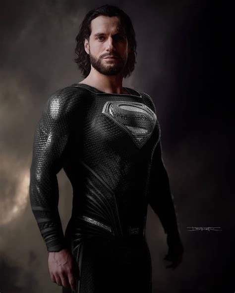 Fanart Superman Black Suit Beard Version By Datrinti Rdccinematic