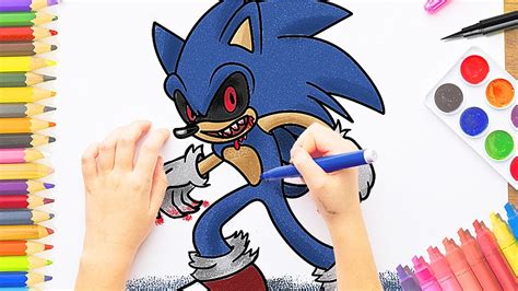 Como Dibujar A Sonic Exe How To Draw Sonicexe