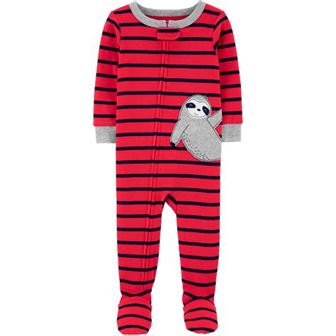Carters Infant Boys Sloth 1 Pc Snug Fit Cotton Footie Pajamas Baby