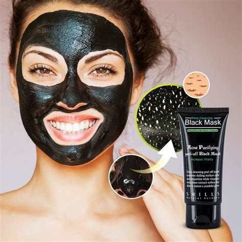 shills natural shills acne purifying peel off charcoal black mask face peel masks 50 ml buy