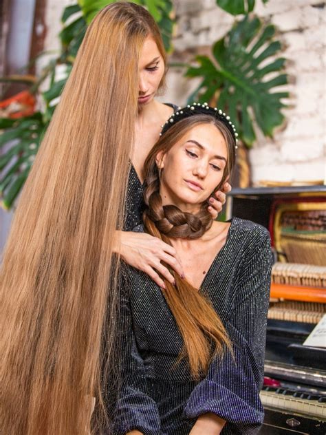 Photo Set Extremely Long Hair By The Piano Photoshoo Realrapunzels