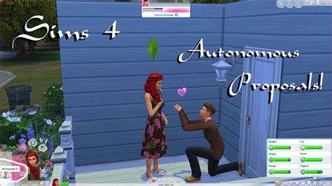 Sims 4 Autonomous Proposals And Breakups Mod Polarbearsims Blog And Mods