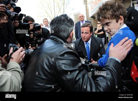 Conservative Party Leader David Cameron Jonathan Bartley Disabled Son