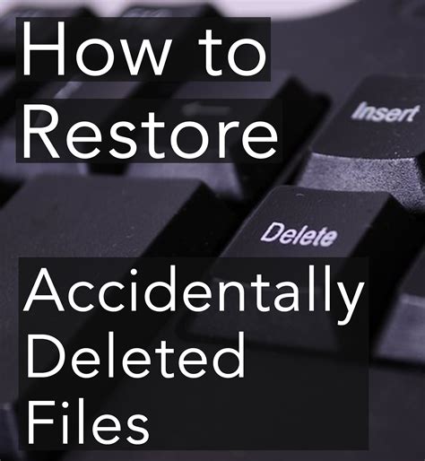 How To Restore Accidentally Deleted Files Blinking Switch