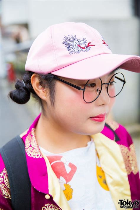 Harajuku Girl In Cap And Twin Buns W San To Nibun Ichi Fashion And Tokyo Bopper Platforms Tokyo