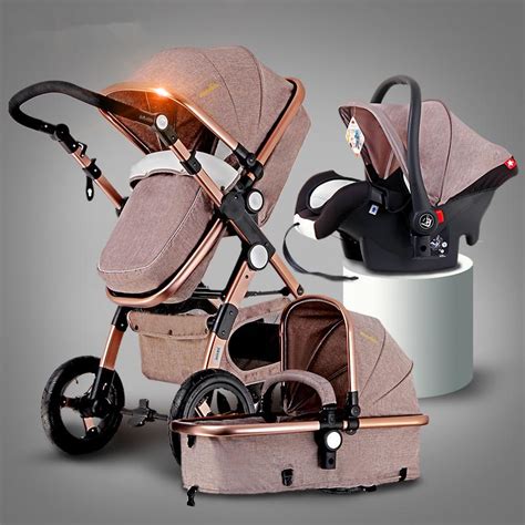 Baby Stroller 3 In 1 With Car Seafty Seatbaby Carriage