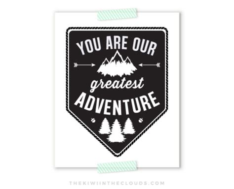 You Are Our Greatest Adventure Nursery Art Printable Aftcra