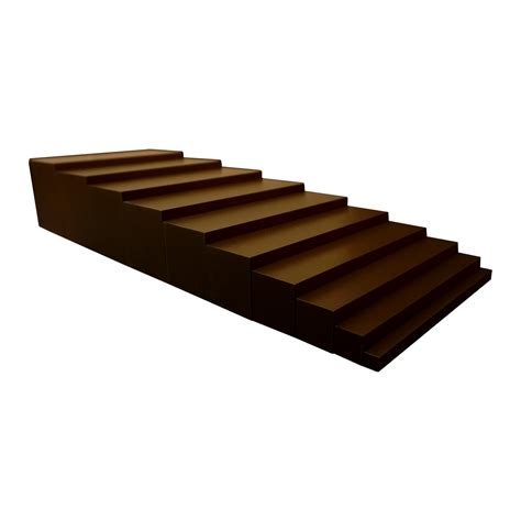 Brown Stairs Painted Montessori Materials Learning Toys And