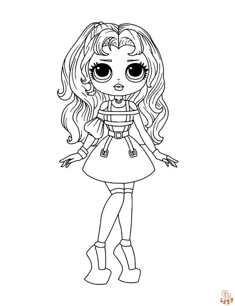 Omg Fashion Lol Omg Doll Coloring Pages Free And Printable