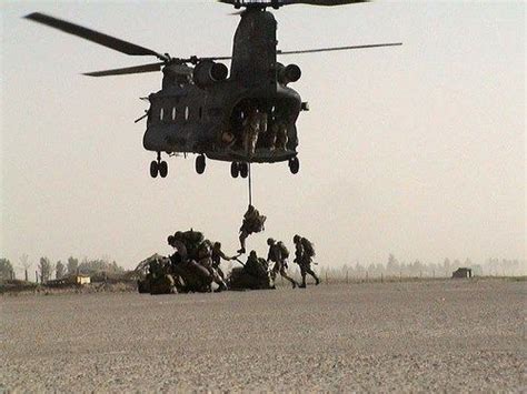 New Zealand Special Air Service Nzsas Fast Rope From Ch 47 Chinook