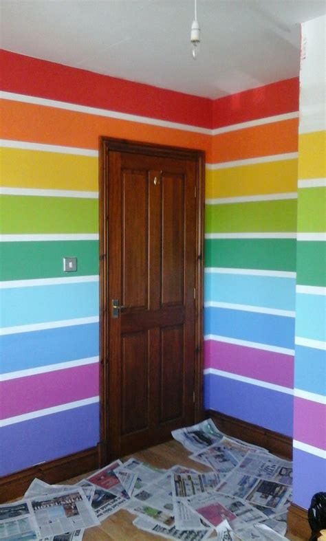 Rainbow Walls For My New Room Rainbow Bedroom Girls Room Design