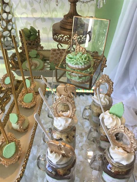 Full of safari theme ideas including decorations, foods and gift ideas. Golden Glam Safari Baby Shower - Baby Shower Ideas ...