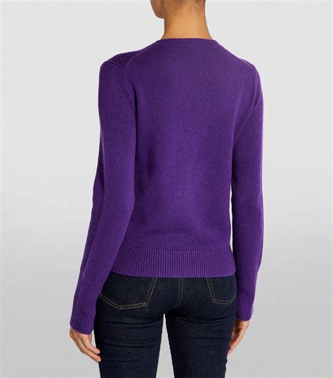 Joseph Purple Cashmere Sweater Harrods Uk