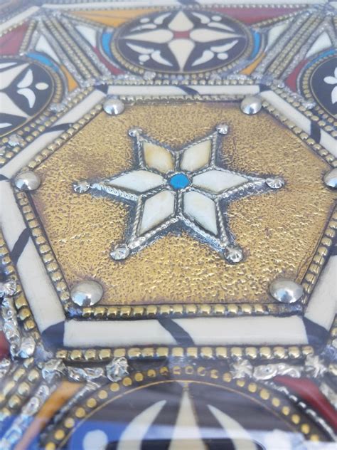 For treasures like this is essential to have an expert to handle the delicate process of restoration. Easy Moroccan Camel Bone Side Table Resin and Metal Inlay ...