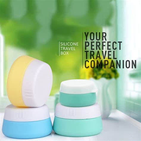 Mudder Silicone Cosmetic Containers Cream Jar Petagadget