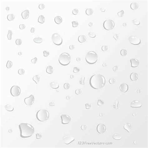 Water Drops On White Background Public Domain Vectors