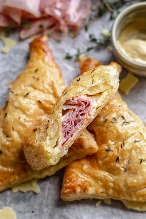 Puff Pastry Ham And Cheese Turnovers The Cozy Plum