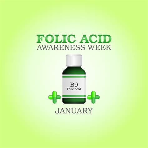 Vector Graphic Of Folic Acid Awareness Week Good For Folic Acid Awareness Week Celebration Flat