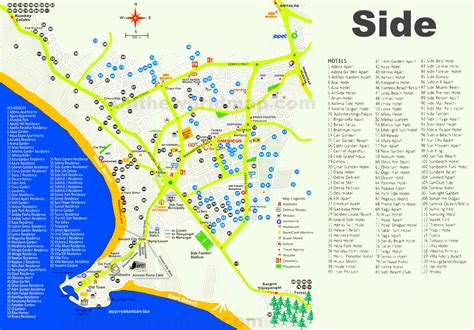 Search and share any place. Side hotel map
