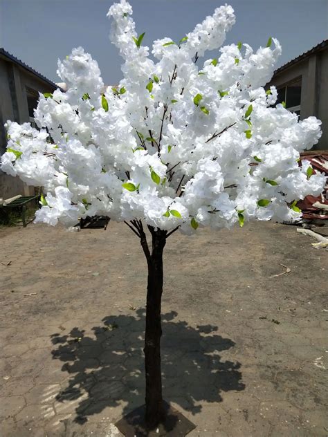 Factory Direct Wholesale Artificial White Cherry Blossom Tree For