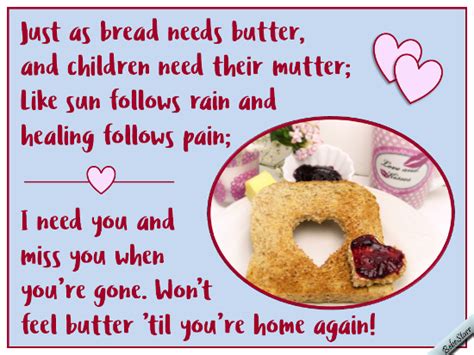 Like Bread Needs Butter Free Miss You Ecards Greeting Cards 123