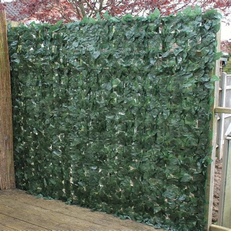 Artificial Ivy Leaf Hedge Panels On A Roll Privacy Screening By True