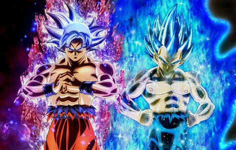 Goku And Vegeta In Their Final Forms Dragon Ball Super Artwork Anime