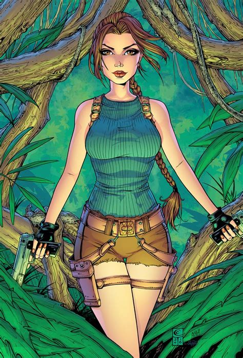 Lara Croft Tomb Raider Color By Jeremiah Skipper Lara Croft Tomb Raider Art Tomb Raider