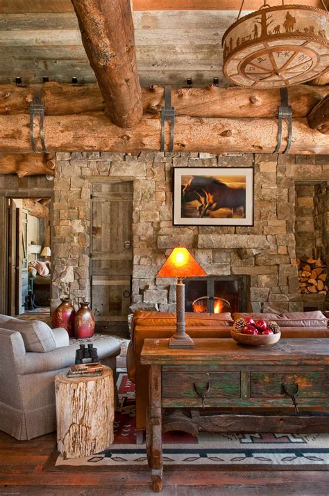 Rustic Camp Cabin Big Sky Montana [1700x2560] | Living room decor rustic, Rustic house, Rustic ...