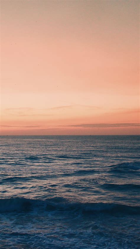 Download 1080x1920 Wallpaper Calm Evening Sea Surface Samsung Galaxy