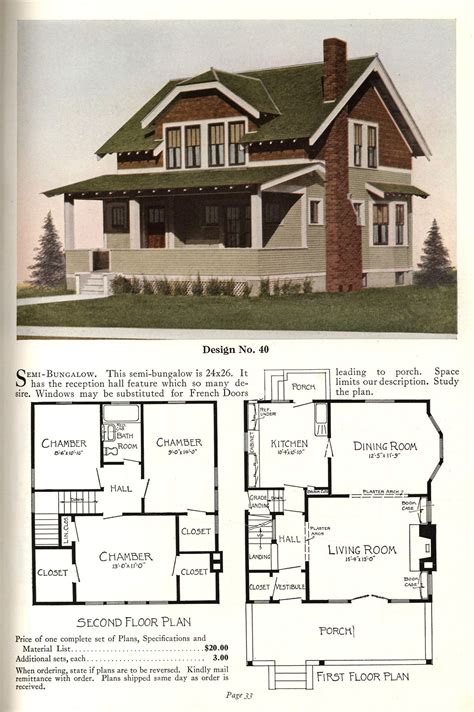 United States 1925 Design 40 This Semi Bungalow—basically A
