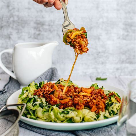Zucchini noodles are a healthy, delicious swap when you crave pasta, but are watching carbs and calories. Vegan Zucchini Noodles with Vegan Bolognese - Vegan News ...