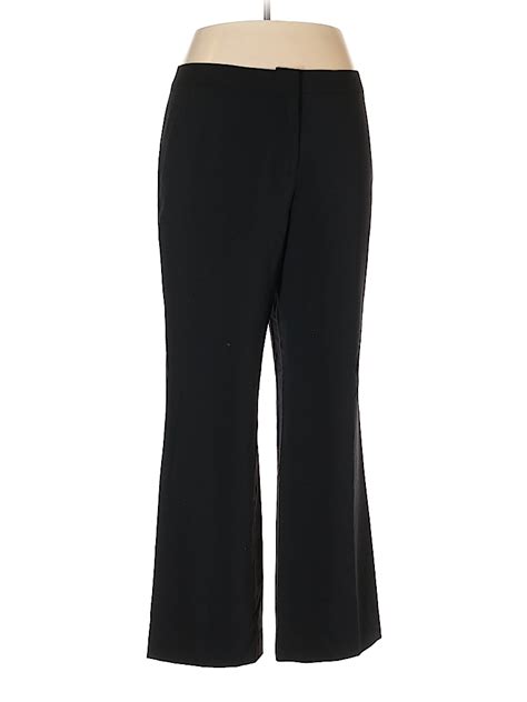 Magaschoni Solid Black Dress Pants Size 14 80 Off Thredup
