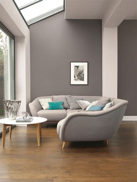 Design ideas for a modern open plan living room in london with white walls, no fireplace, a wall mounted tv and grey floors. Gorgeous Grey Room Decorating Ideas | Homegirl London