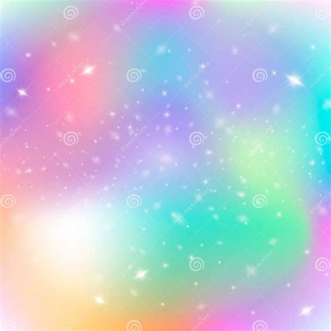 Colorful Cosmic Background With Light Shining Stars Vector