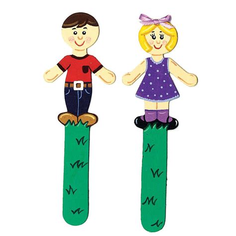 People Shaped Wood Craft Sticks Classroom Essentials Scholastic Canada