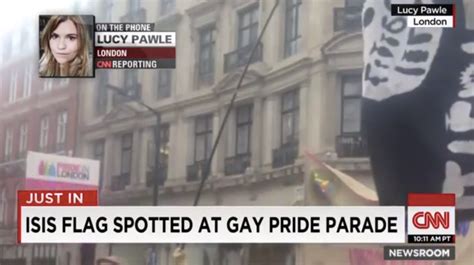 Cnn Thought Dildo Covered Flag At Gay Pride Parade Was Isis Flag