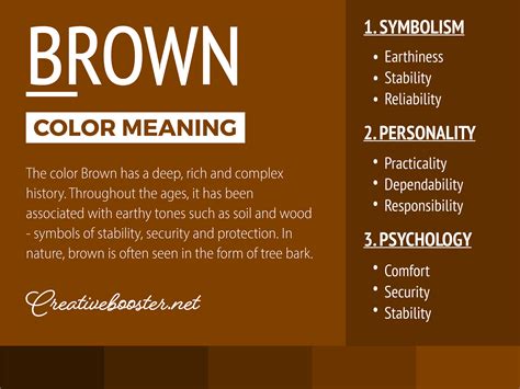 Brown Color Meaning Brown Symbolizes Earthliness And Natural
