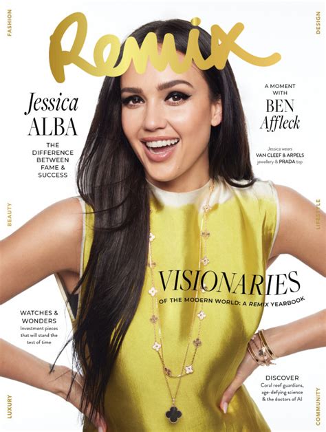 Discover The New Visionaries Edition With Cover Star Jessica Alba
