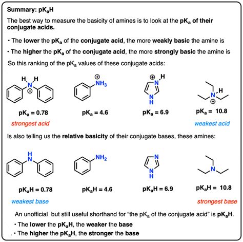 Amine Basicity Is Measued By The Pka Of Its Conjugate Acid Pkah