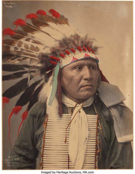 five hand colored photographs sioux chiefs c 1899 total 5 lot 71105 heritage auctions