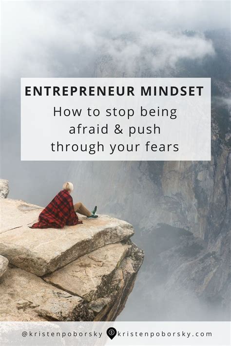 Entrepreneur Mindset Tip Stop Saying I Cant Because I Am Afraid