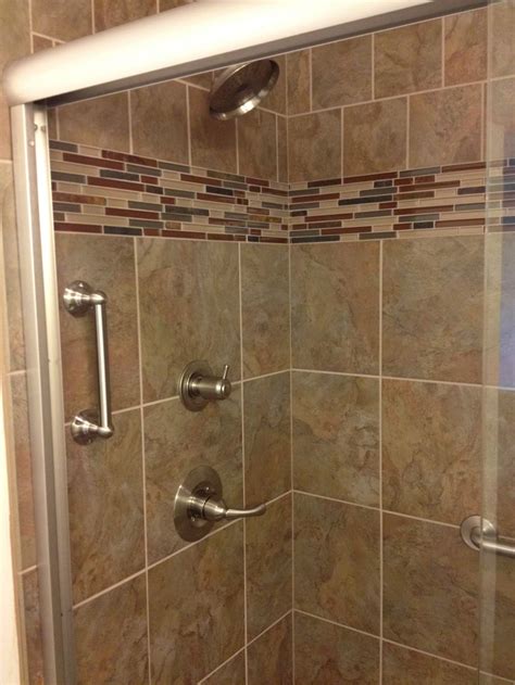 Bathroom wall tile border ideas. Decorative tile border, | Bathroom Reno | Pinterest ...