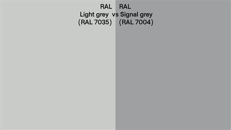 Ral Light Grey Vs Signal Grey Side By Side Comparison