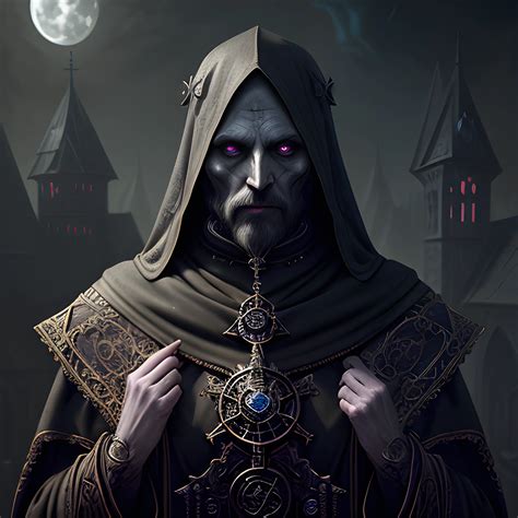 Occultist Dark Priest High Fantasy 8k High Resolution High