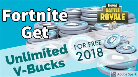 New 2018 Fortnite Get Unlimited V Bucks For Free Youtube