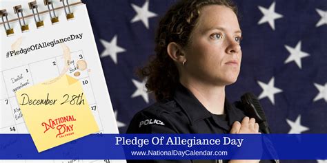 Pledge Of Allegiance Day December 28 National Day Calendar