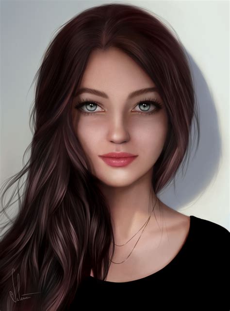 Amina By Lerinav On Deviantart Portrait Girl Digital Art Girl