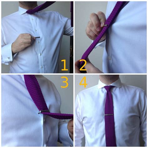 Bar lacing (also known as straight or european lacing) was & still is a popular way for people to lace their shoes in europe. How To Wear A Tie Bar | Correct Accessory Placement ...